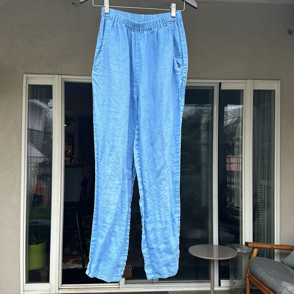 Vintage Flax by Jeanne Englehart linen pant size P